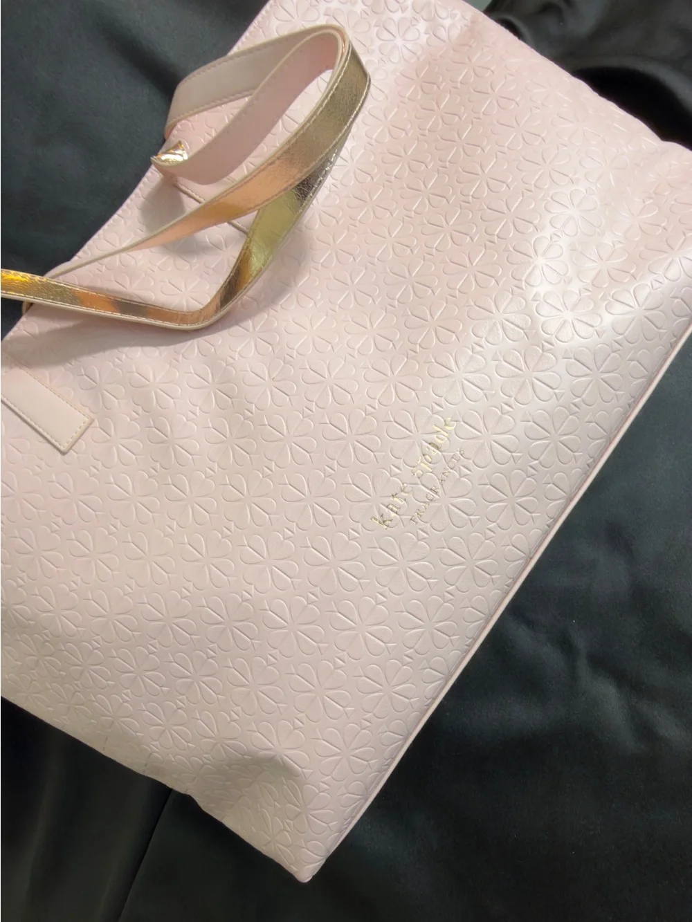 Kate Spade New York Pink Embossed Tote Bag VIP Fragrance Exclusive XL